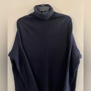 Tory Burch Tunic Cashmere Sweater Size Medium Color: Navy